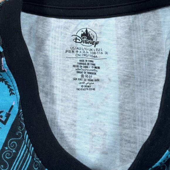 Disney The Haunted Mansion Blue, Black T-Shirt Adult Sz L - Picture 7 of 8